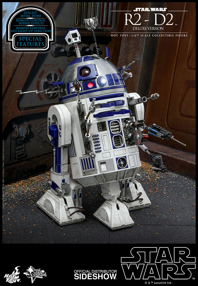 Hot Toys R2-D2 Deluxe Star Wars Sixth Scale Figure - Collectors Row Inc.