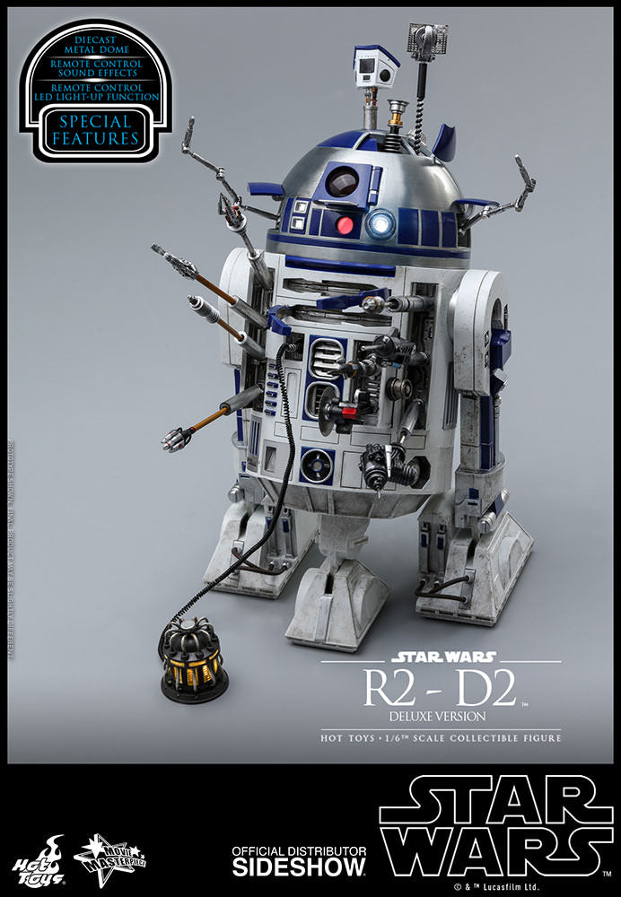 Hot Toys R2-D2 Deluxe Star Wars Sixth Scale Figure - Collectors Row Inc.