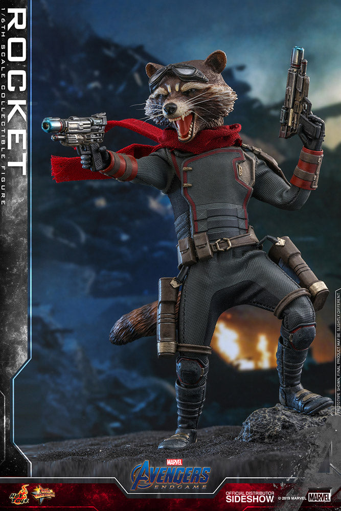 Hot Toys Rocket Marvel Avengers: Endgame Sixth Scale Figure - Collectors Row Inc.