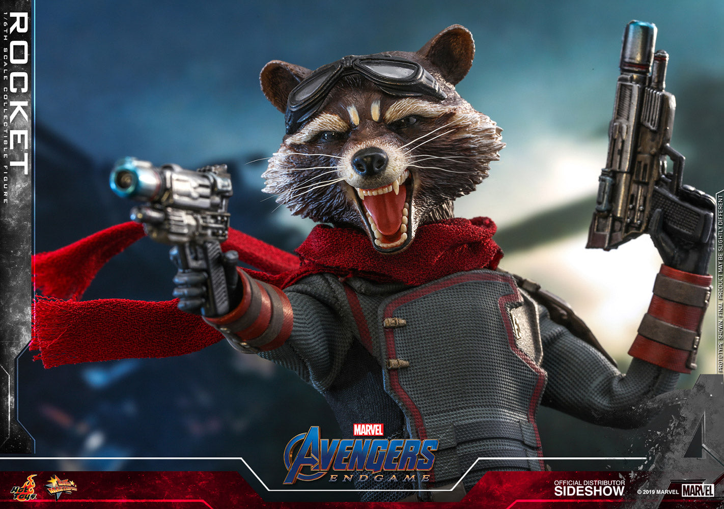 Hot Toys Rocket Marvel Avengers: Endgame Sixth Scale Figure - Collectors Row Inc.
