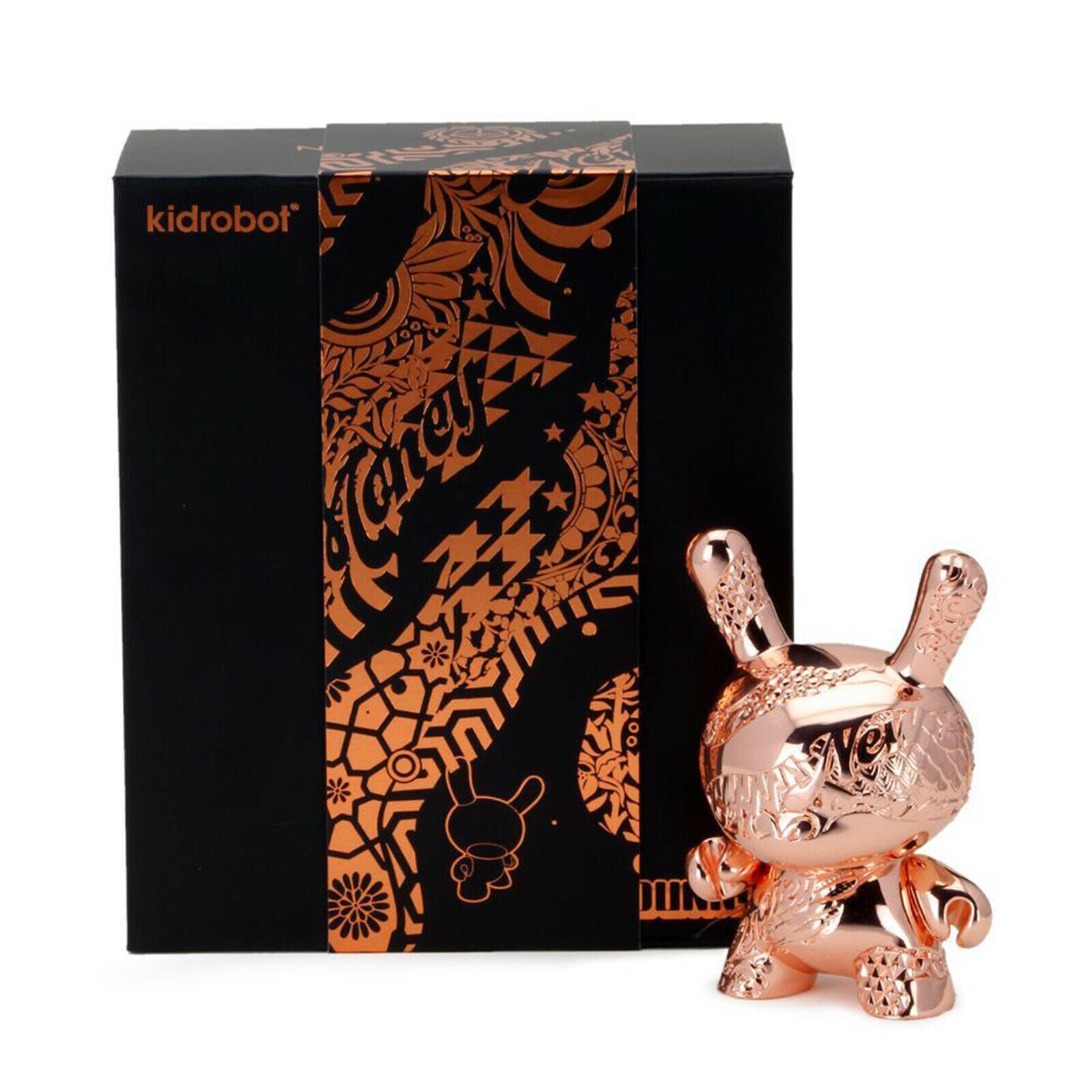 Kidrobot New Money Rose Gold Metal 5 Inch Dunny Figure - Collectors Row Inc.