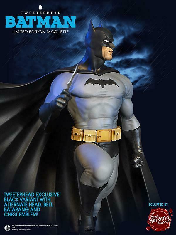 Batman Super Powers Black Variant Maquette - Collectors Row Inc.