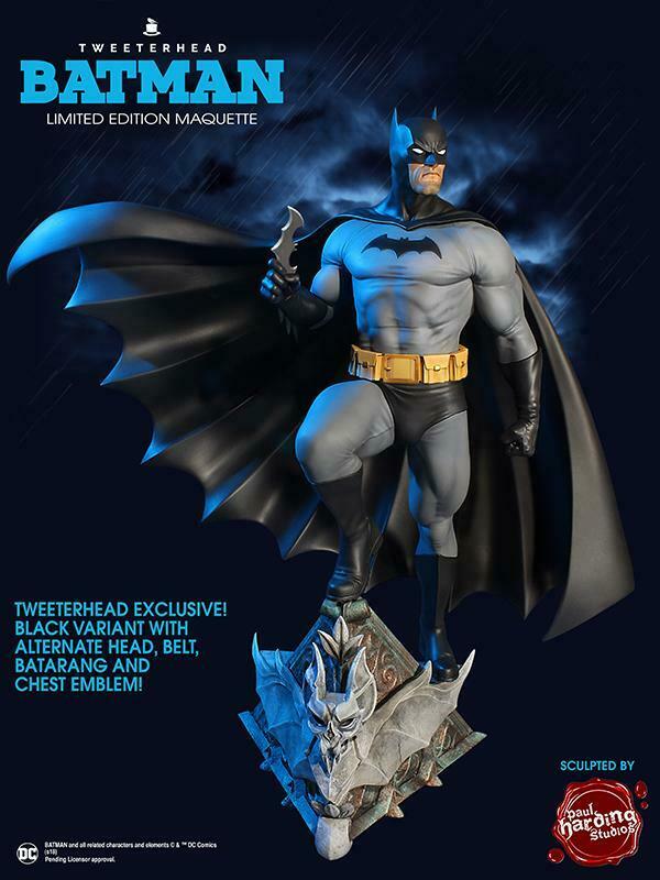 Batman Super Powers Black Variant Maquette - Collectors Row Inc.