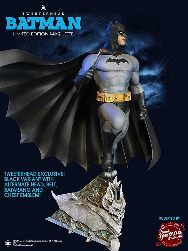 Batman Super Powers Black Variant Maquette - Collectors Row Inc.