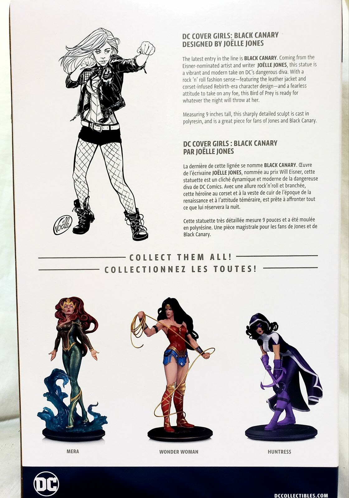 DC Collectibles DC Cover Girls Black Canary Statue by Joelle Jones - Collectors Row Inc.