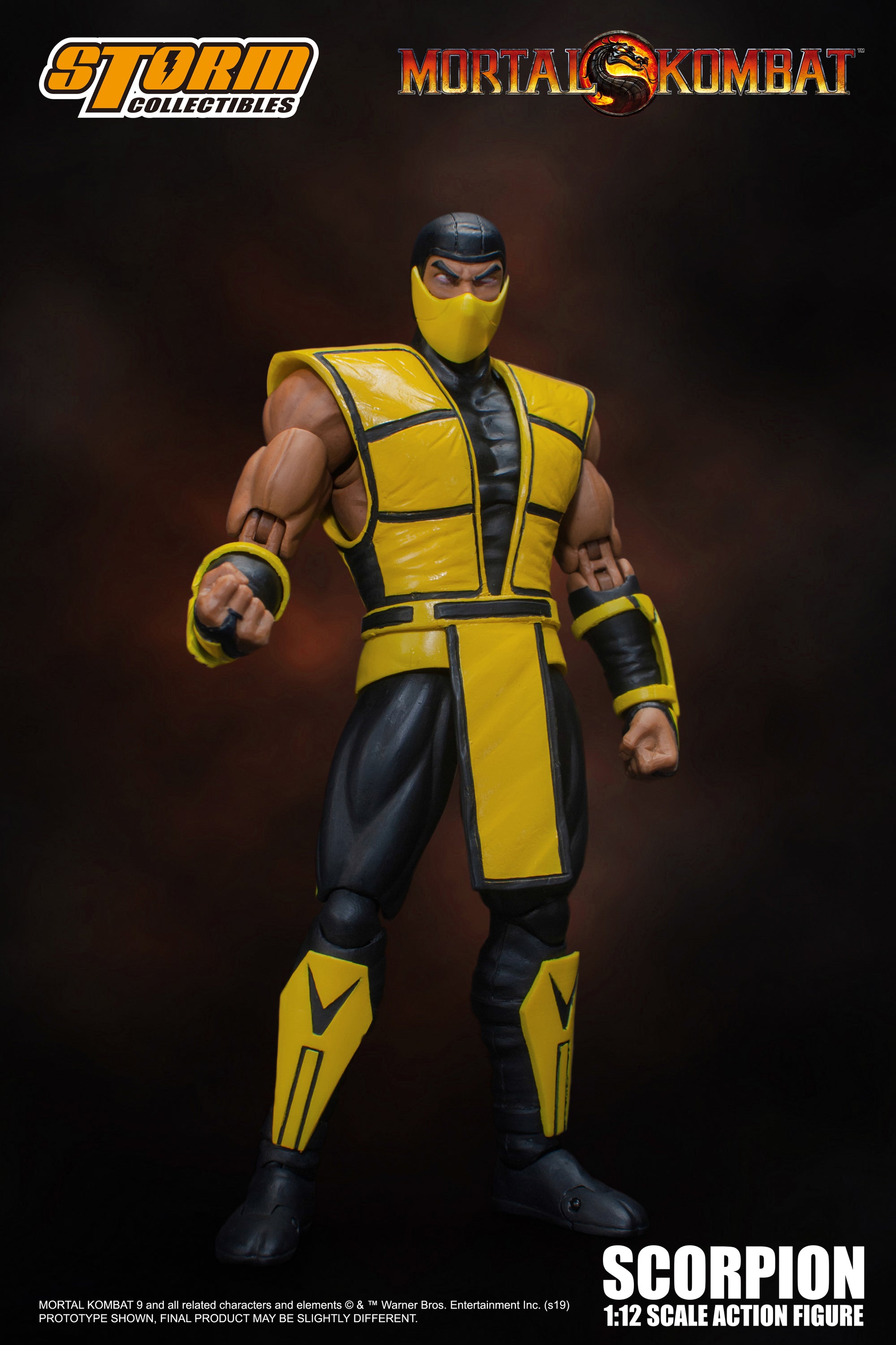 Storm Collectibles Mortal Kombat Scorpion 1/12 Action Figure - Collectors Row Inc.