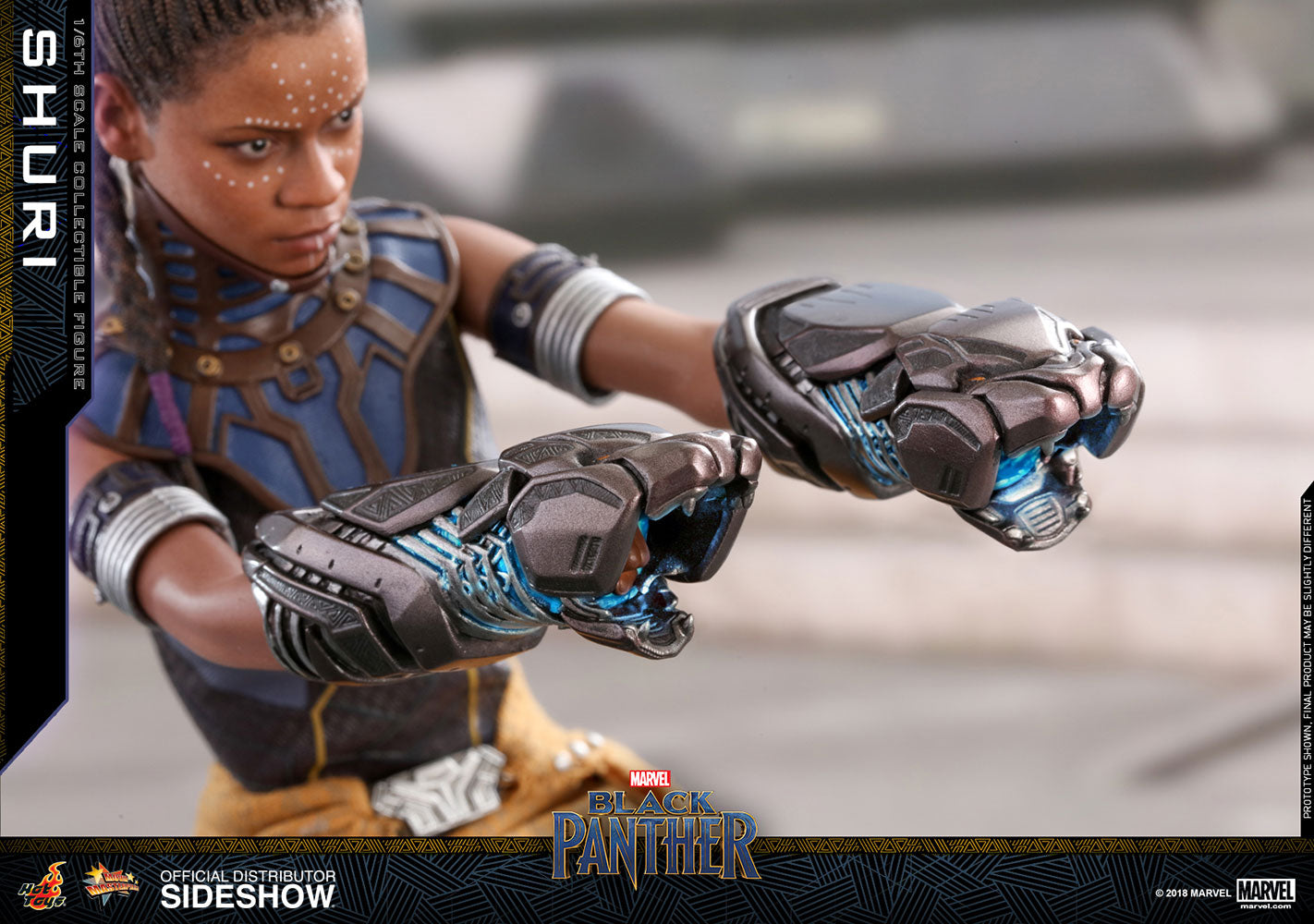 Hot Toys Shuri Black Panther Marvel Movie Masterpiece Series Sixth Scale Figure - Collectors Row Inc.