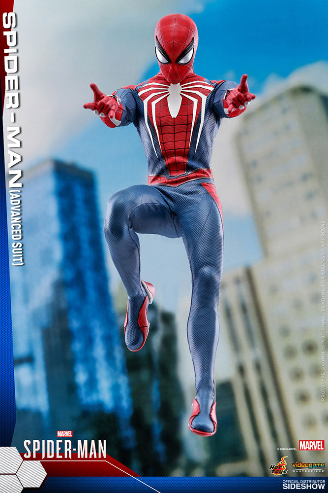 Hot Toys Marvel Spider-Man Advanced Suit 1/6 Figure Video Game Version - Collectors Row Inc.