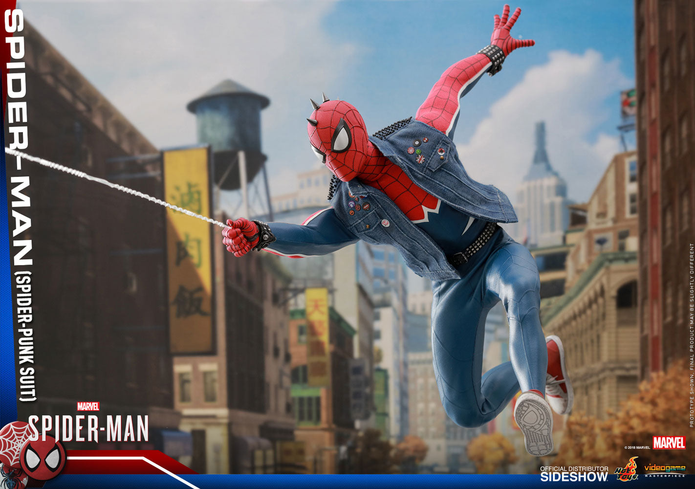 Hot Toys Spider-Man Spider-Punk Suit Video Game Masterpiece Series - Sixth Scale Figure - Collectors Row Inc.