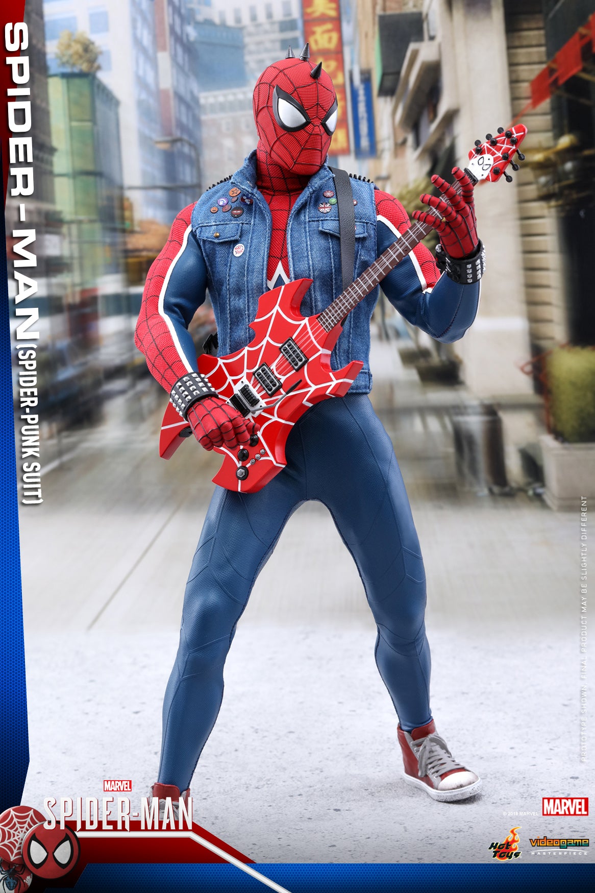Hot Toys Spider-Man Spider-Punk Suit Video Game Masterpiece Series - Sixth Scale Figure - Collectors Row Inc.