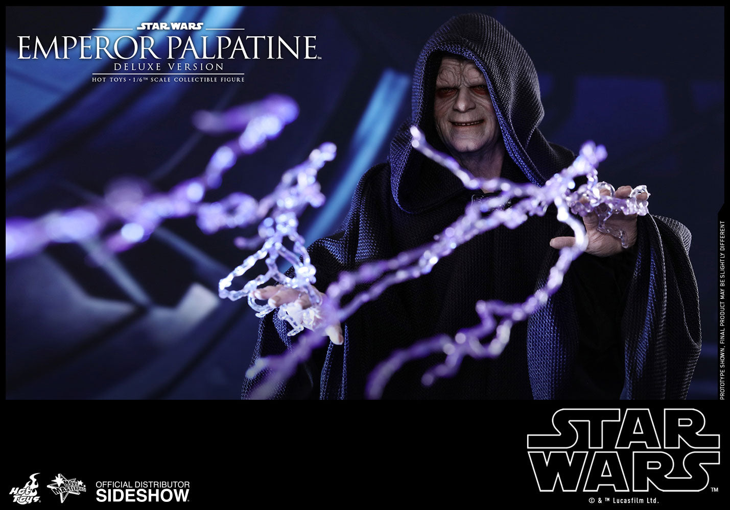 Hot Toys Emperor Palpatine Deluxe Version Episode VI: Return of the Jedi - Movie Masterpiece Series - Sixth Scale Figure - Collectors Row Inc.