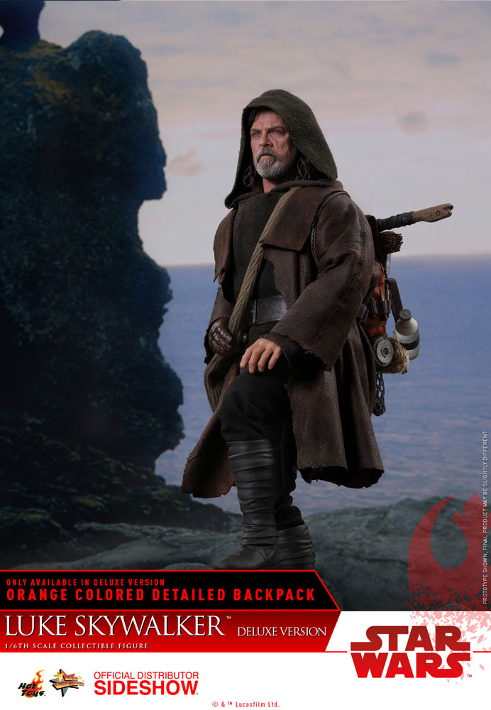Hot Toys Luke Skywalker Deluxe Version Star Wars: The Last Jedi - Movie Masterpiece Series - Sixth Scale Figure - Collectors Row Inc.