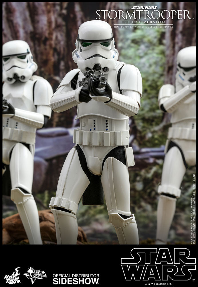 Hot Toys Star Wars Classic Stormtrooper Deluxe Version Movie Masterpiece Series - Sixth Scale Figure - Collectors Row Inc.