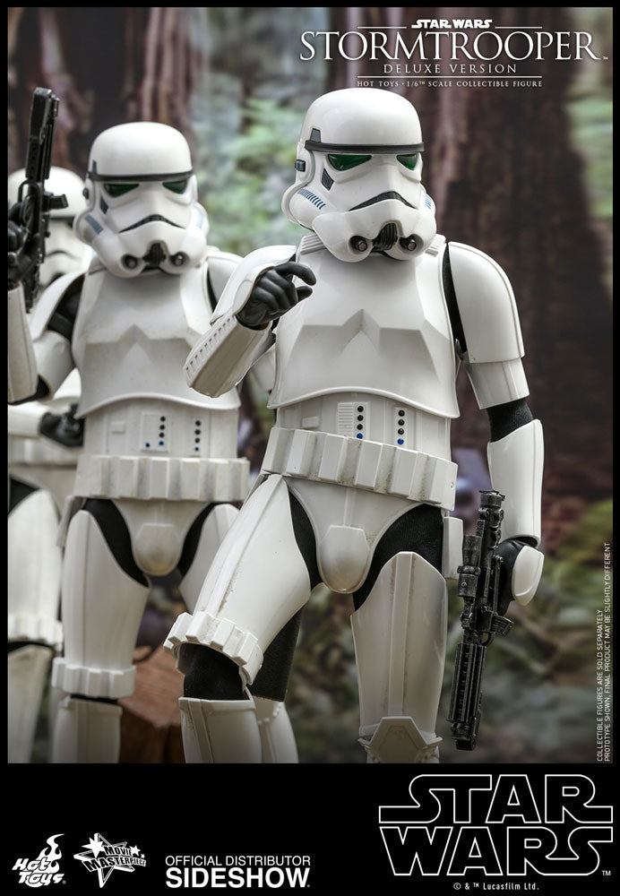 Hot Toys Star Wars Classic Stormtrooper Deluxe Version Movie Masterpiece Series - Sixth Scale Figure - Collectors Row Inc.