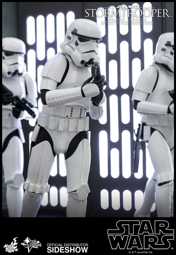 Hot Toys Star Wars Classic Stormtrooper Deluxe Version Movie Masterpiece Series - Sixth Scale Figure - Collectors Row Inc.