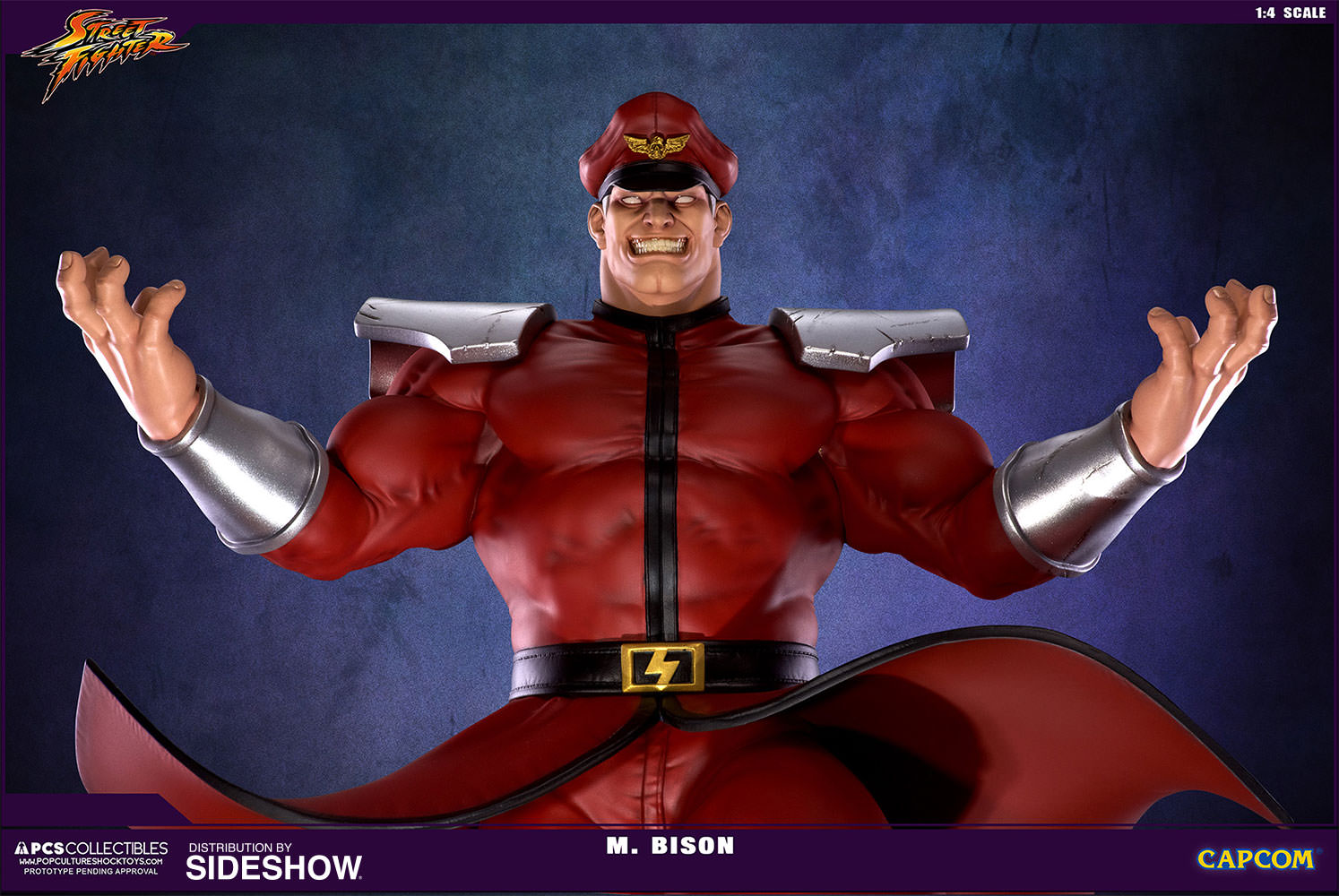 PCS M. Bison-Street Fighter V - Statue by Pop Culture Shock - Collectors Row Inc.