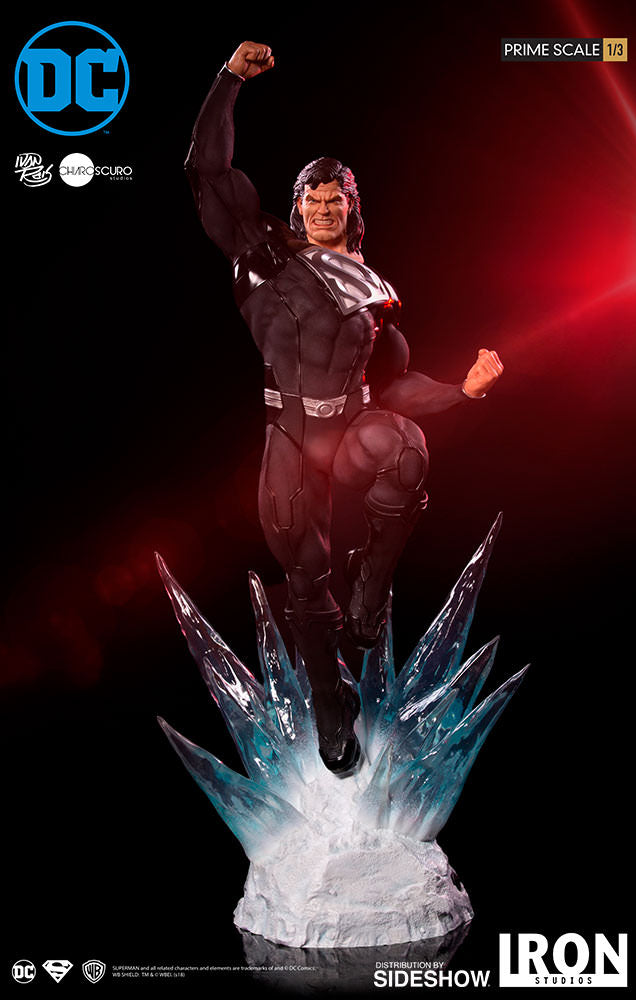 Iron Studios Superman Black Suit DC Comics by Ivan Reis 1:3 Prime Scale Statue - Collectors Row Inc.