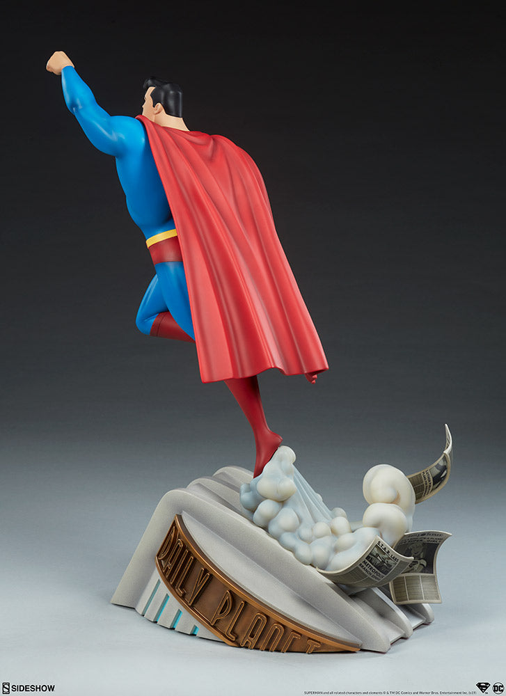 Superman DC Comics Animated Series Collection Man of Steel Statue by Sideshow - Collectors Row Inc.
