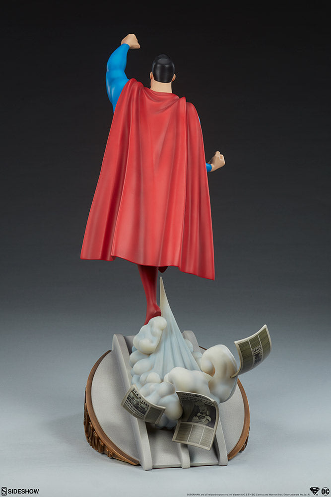 Superman DC Comics Animated Series Collection Man of Steel Statue by Sideshow - Collectors Row Inc.