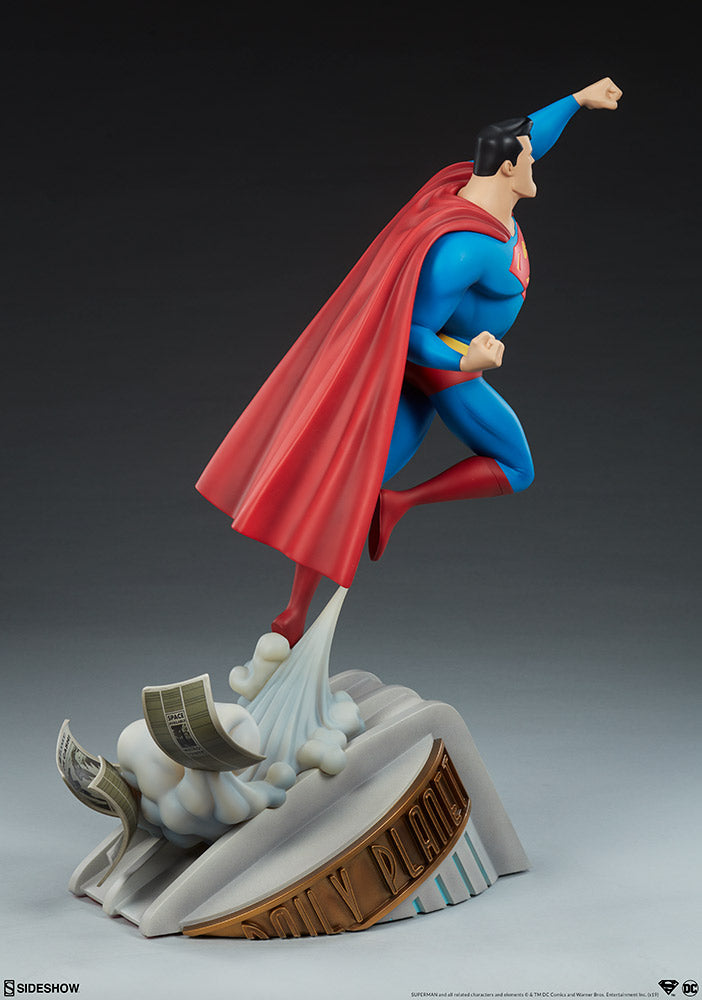 Superman DC Comics Animated Series Collection Man of Steel Statue by Sideshow - Collectors Row Inc.