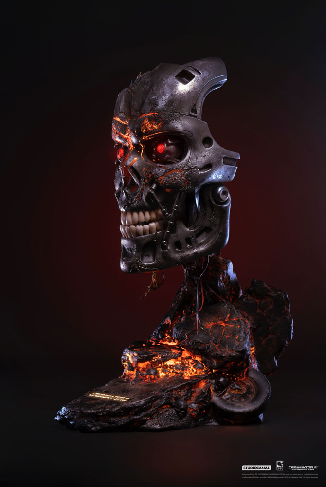 Terminator 2 - T-800 Battle Damaged 1:1 Bust - Collectors Row Inc.