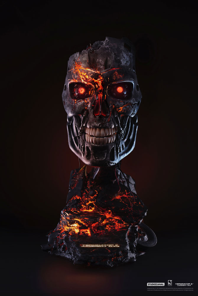 Terminator 2 - T-800 Battle Damaged 1:1 Bust - Collectors Row Inc.
