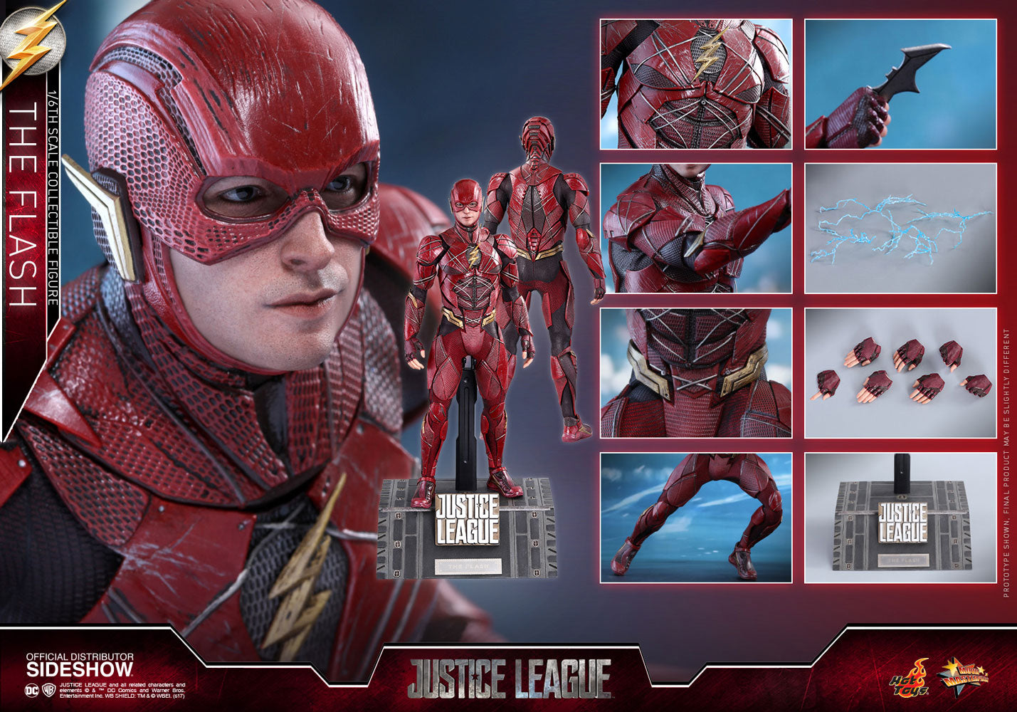 Hot Toys The Flash Justice League - Movie Masterpiece Series - Sixth Scale Figure - Collectors Row Inc.