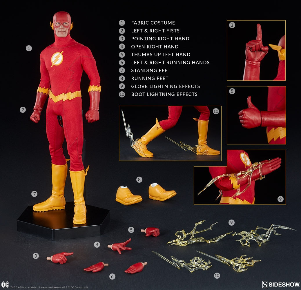 The Flash DC Comics Sixth Scale Figure by Sideshow Collectibles - Collectors Row Inc.