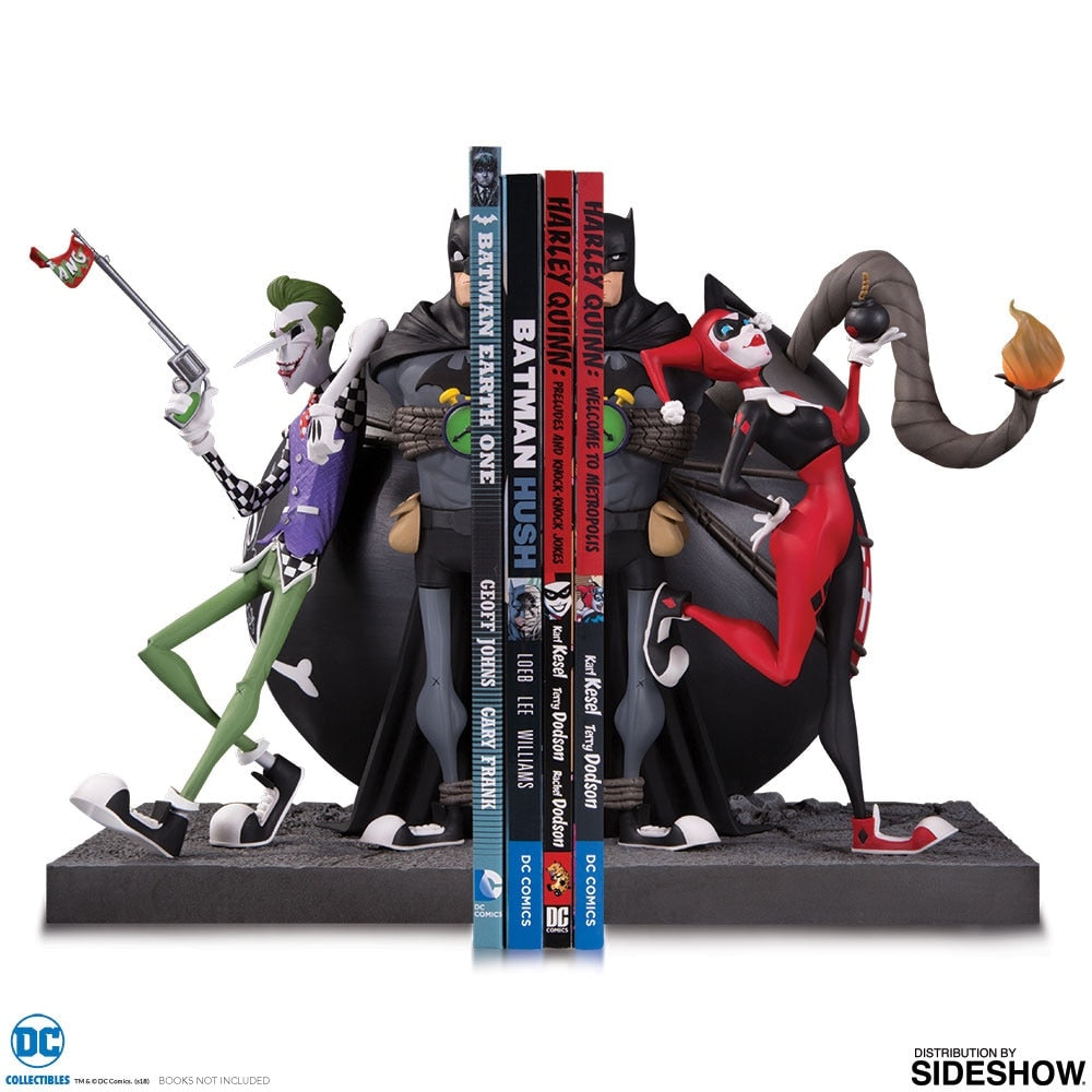 Batman DC Collectibles The Joker &amp; Harley Quinn Bookend Set - Collectors Row Inc.