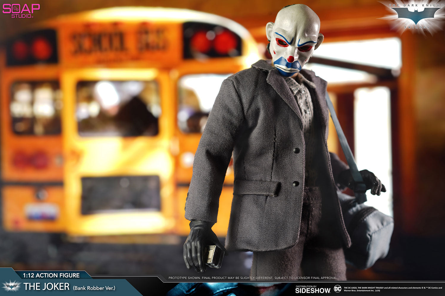 Soap Studio The Joker (Bank Robber Version) Batman The Dark Knight 1:12 Action Figure - Collectors Row Inc.