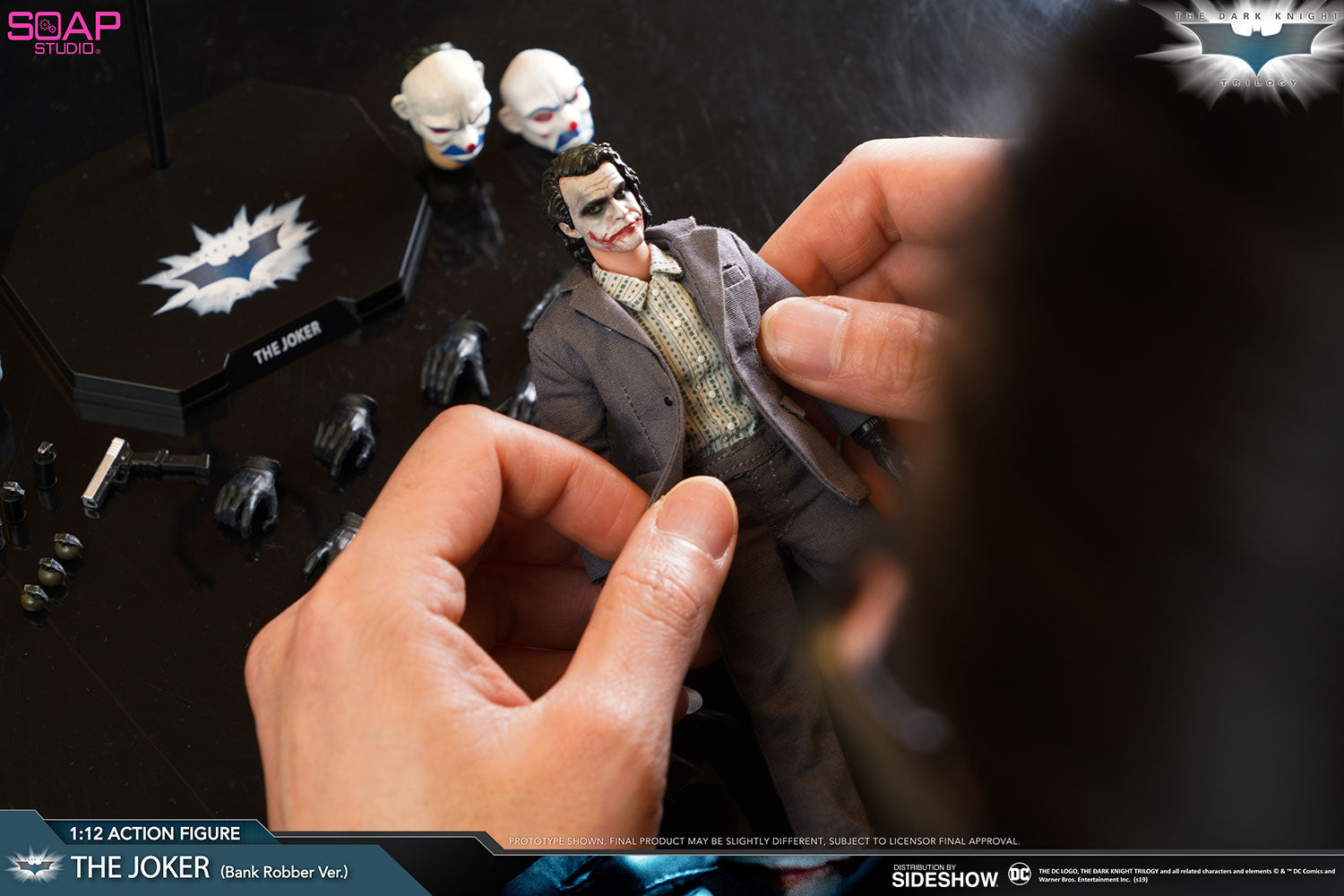 Soap Studio The Joker (Bank Robber Version) Batman The Dark Knight 1:12 Action Figure - Collectors Row Inc.