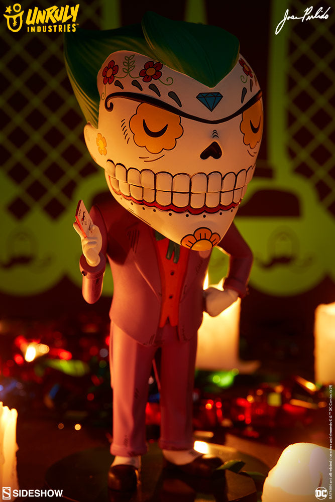 Joker DC Comics Calavera Designer Toy by Unruly Industries and Sideshow Collectibles - Collectors Row Inc.