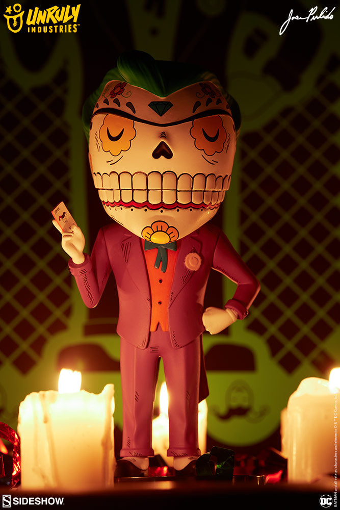 Joker DC Comics Calavera Designer Toy by Unruly Industries and Sideshow Collectibles - Collectors Row Inc.
