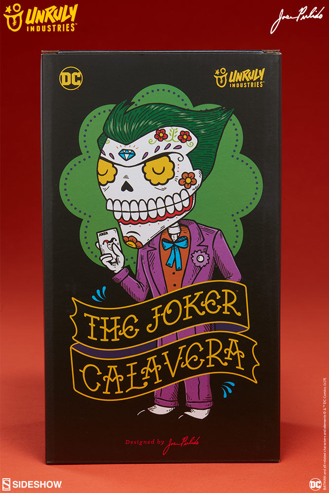 Joker DC Comics Calavera Designer Toy by Unruly Industries and Sideshow Collectibles - Collectors Row Inc.