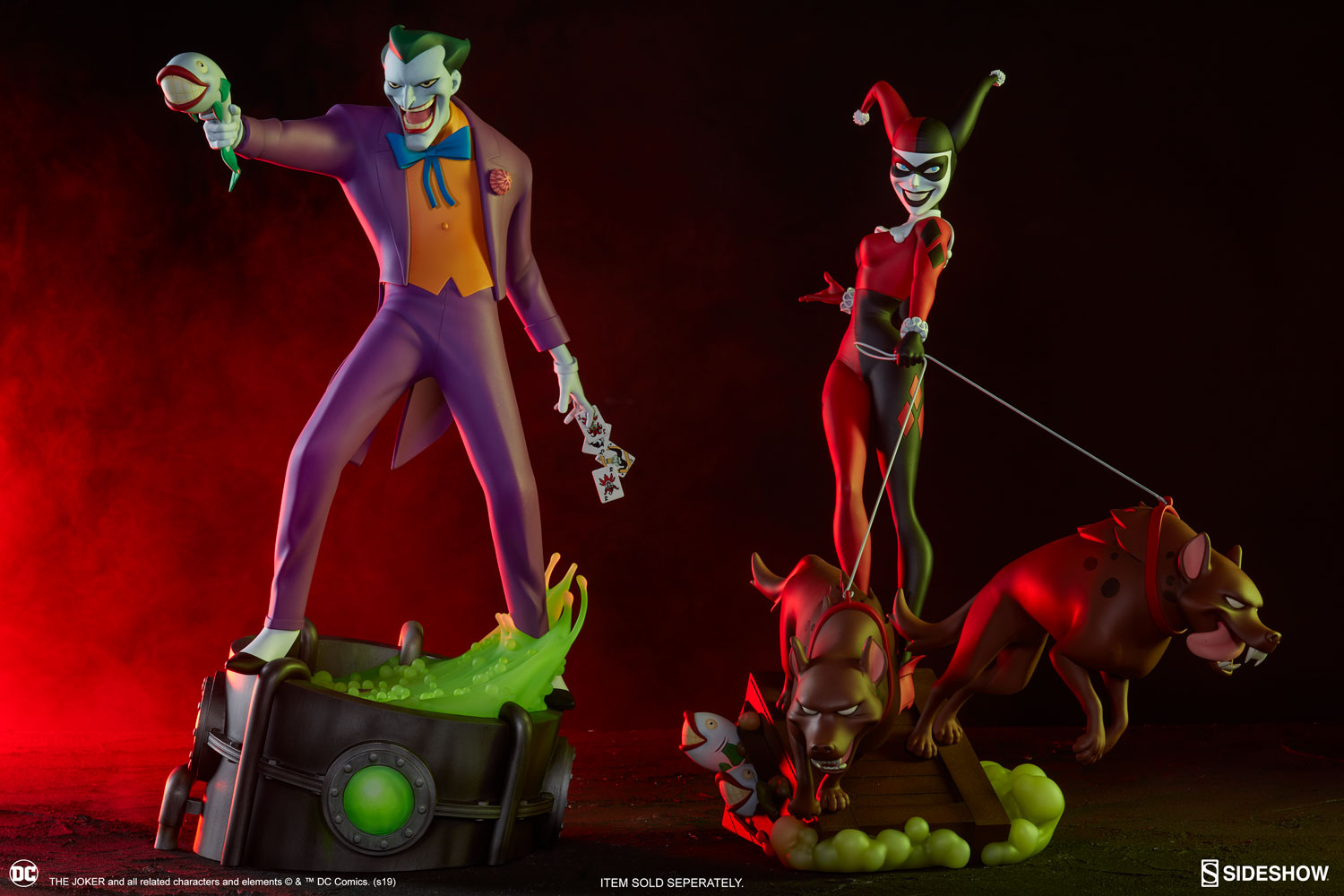 Joker - Batman Animated Series Collection - Statue by Sideshow Collectibles - Collectors Row Inc.
