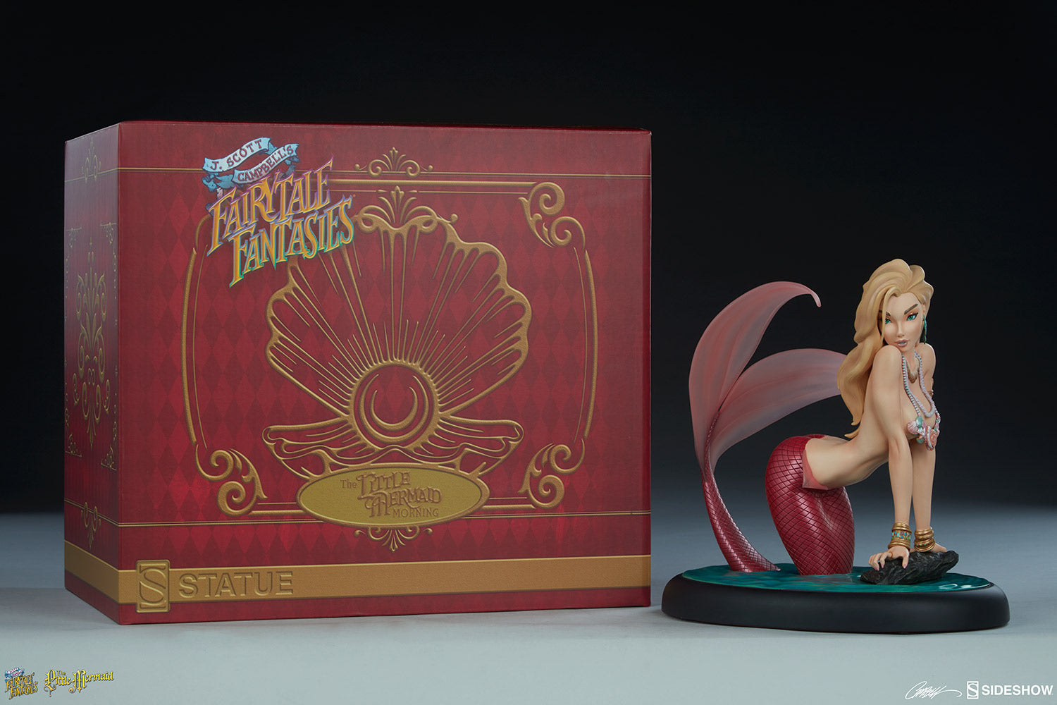 The Little Mermaid Morning Statue Fairytale Fantasies - Collectors Row Inc.