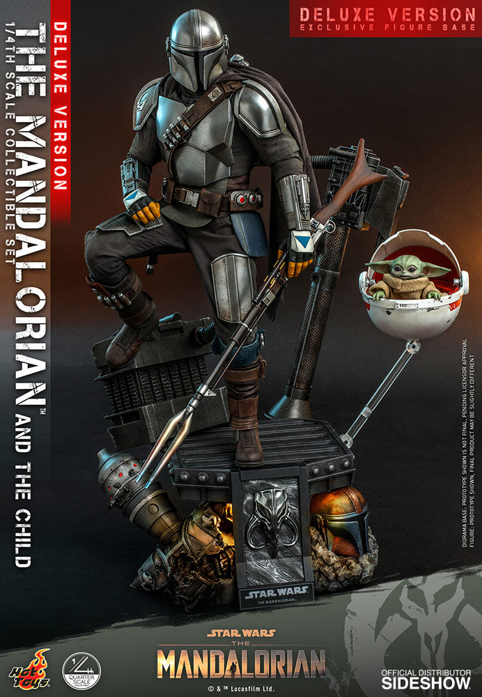 The Mandalorian™ and The Child (Deluxe) Collectible 1/4 Scale Set