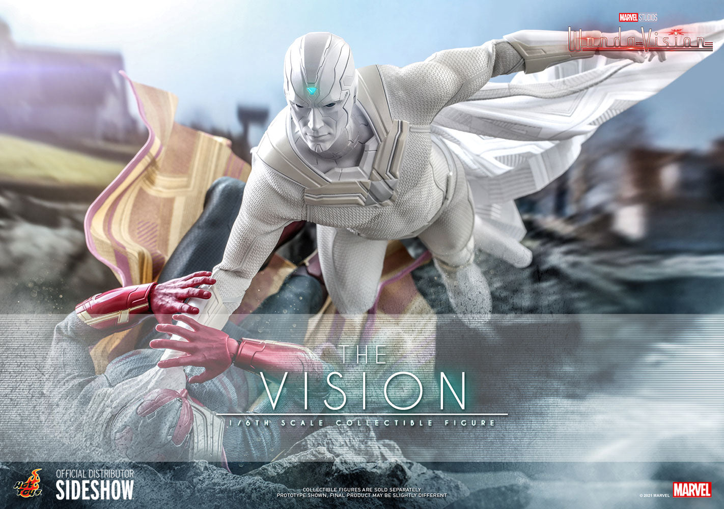 The Vision WandaVision Sixth Scale Figure (All White Version)