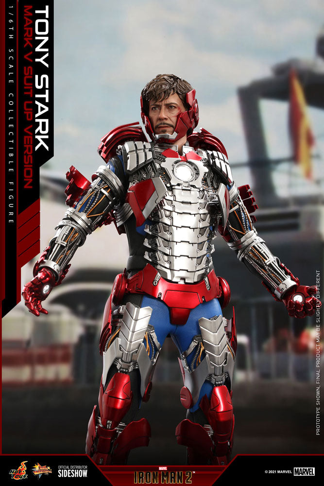Tony Stark (Mark V Suit Up Version) Sixth Scale Figure