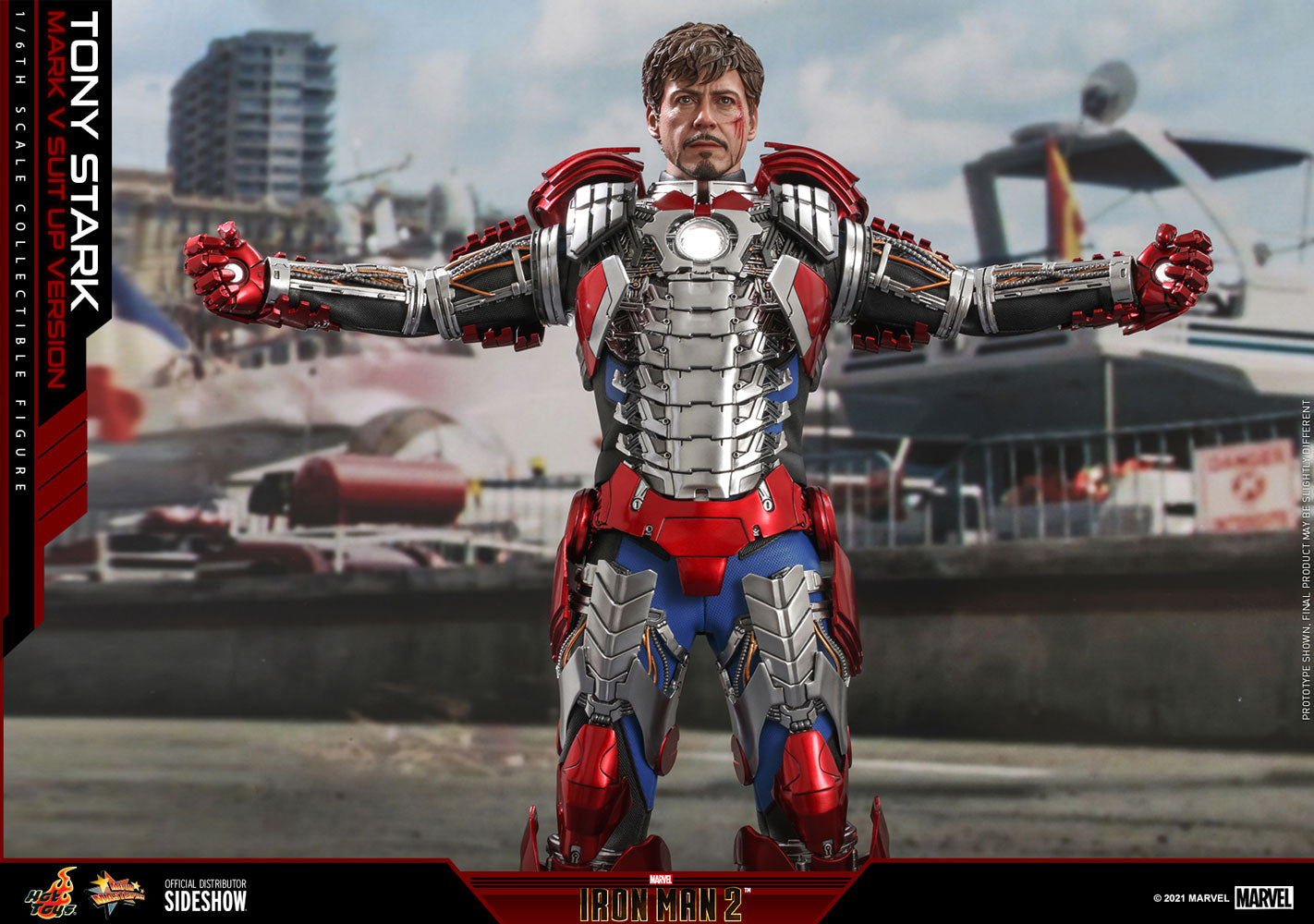 Tony Stark (Mark V Suit Up Version) Sixth Scale Figure