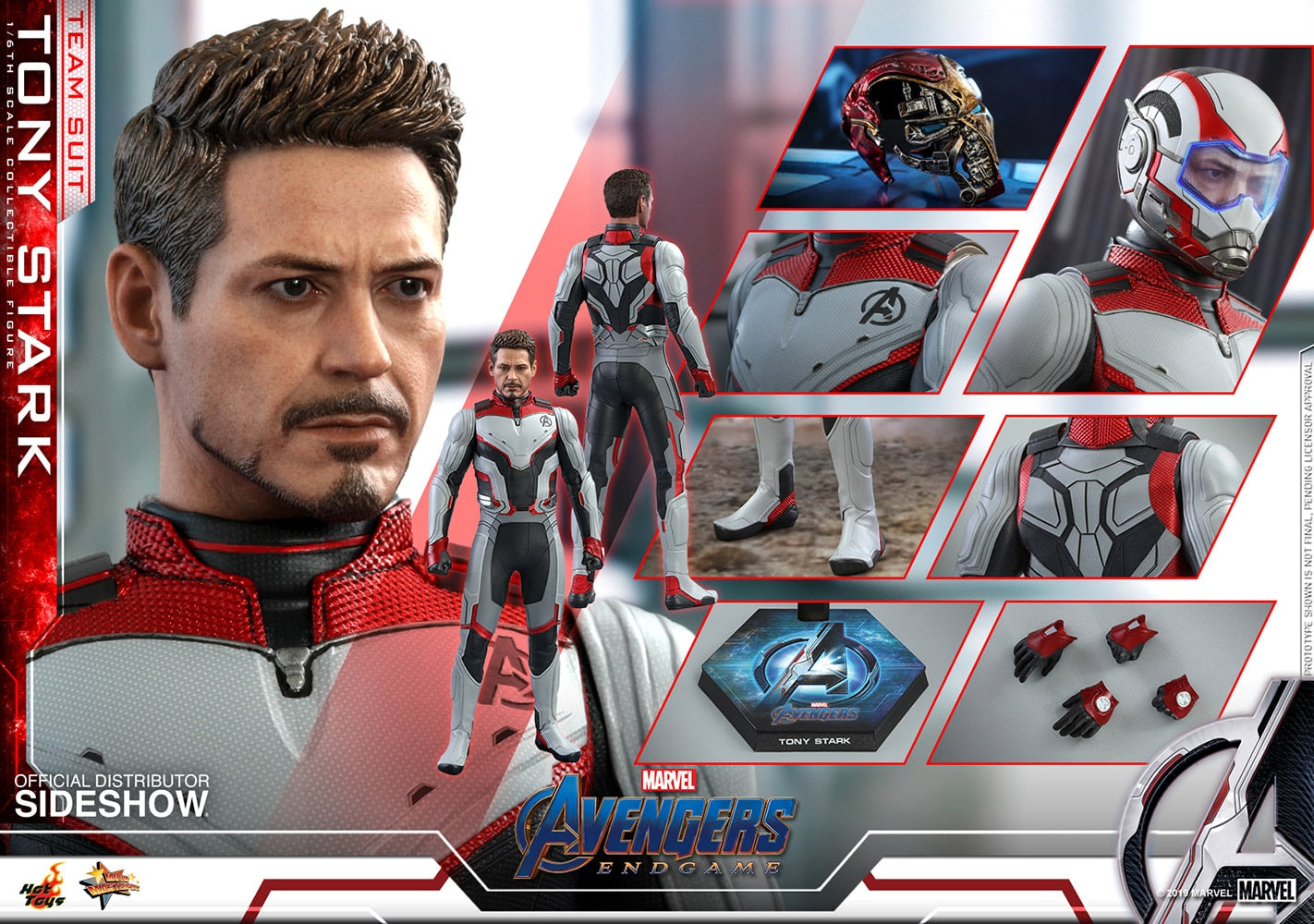 Iron Man Tony Stark (Team Suit) Marvel Avengers: Endgame Sixth Scale Figure - Collectors Row Inc.
