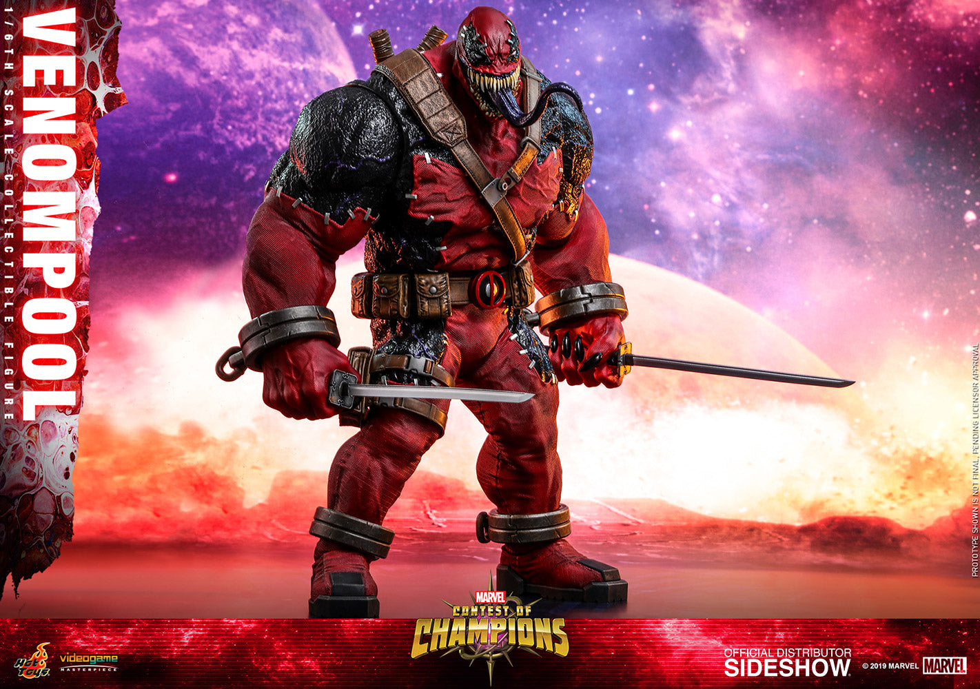 Hot Toys Venompool Marvel Contest of Champions Sixth Scale Figure - Collectors Row Inc.