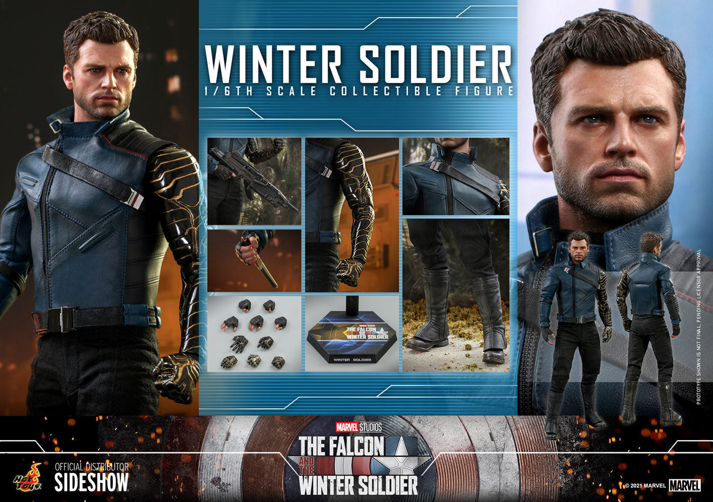 The Falcon and The Winter Soldier Bucky Barnes 1/6 Scale Figure