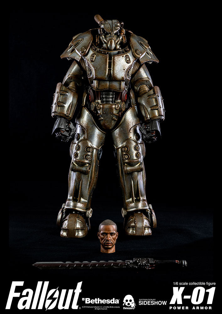 Fallout X-01 Power Armor Bethesda 1/6 Scale Action Figure by Threezero - Collectors Row Inc.