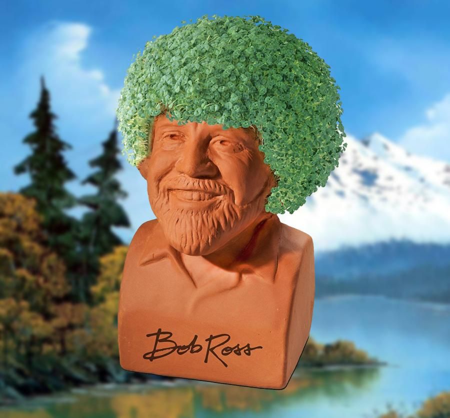 Neca Chia Pet - Bob Ross The Joy of Painting - Collectors Row Inc.