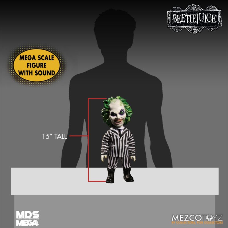 Beetlejuice Designer Series Mega Scale Talking Figure 15&quot;