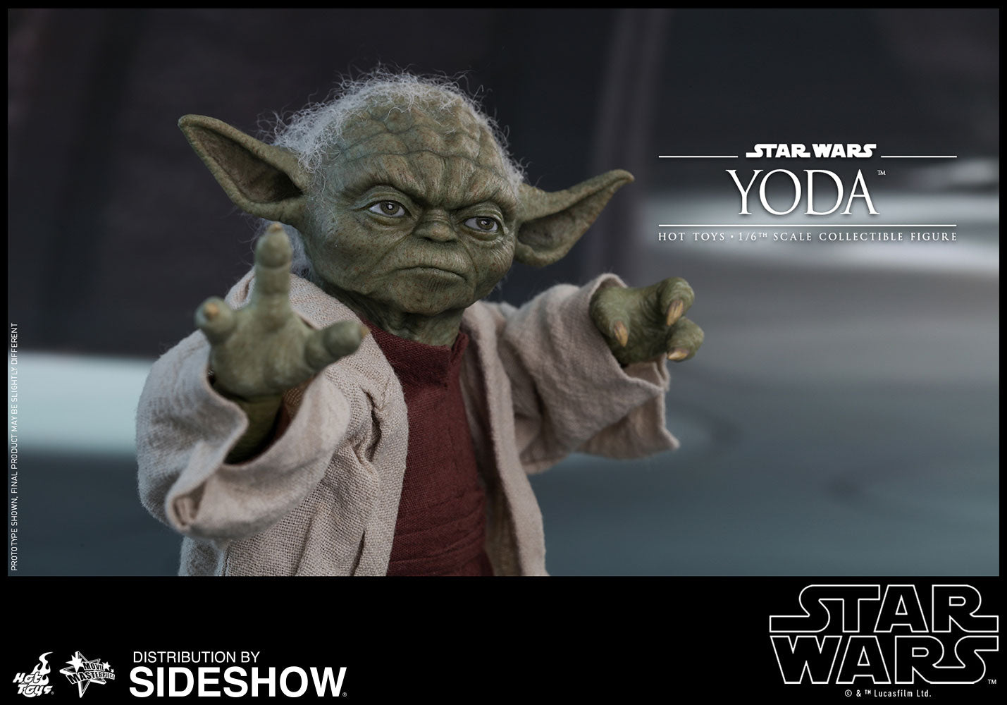 Hot Toys Yoda Ep II: Attack of the Clones - Movie Masterpiece Series - Sixth Scale Figure - Collectors Row Inc.
