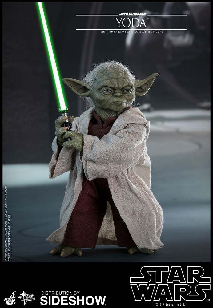 Hot Toys Yoda Ep II: Attack of the Clones - Movie Masterpiece Series - Sixth Scale Figure - Collectors Row Inc.
