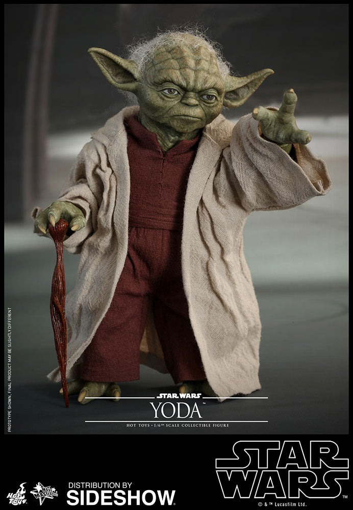 Hot Toys Yoda Ep II: Attack of the Clones - Movie Masterpiece Series - Sixth Scale Figure - Collectors Row Inc.