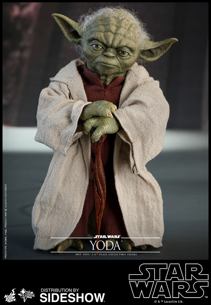 Hot Toys Yoda Ep II: Attack of the Clones - Movie Masterpiece Series - Sixth Scale Figure - Collectors Row Inc.
